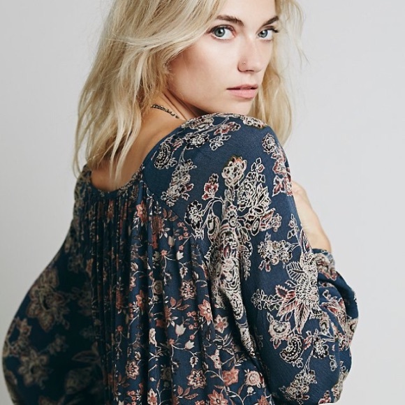 Raglan Swing DRESS Floral Paisley Lucky Loosey - Picture 2 of 5