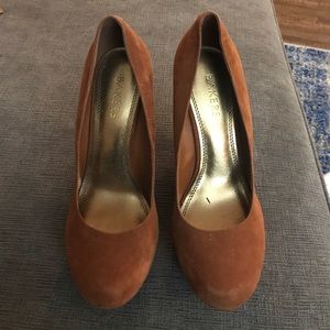 Bakers Tan Platform Wedges