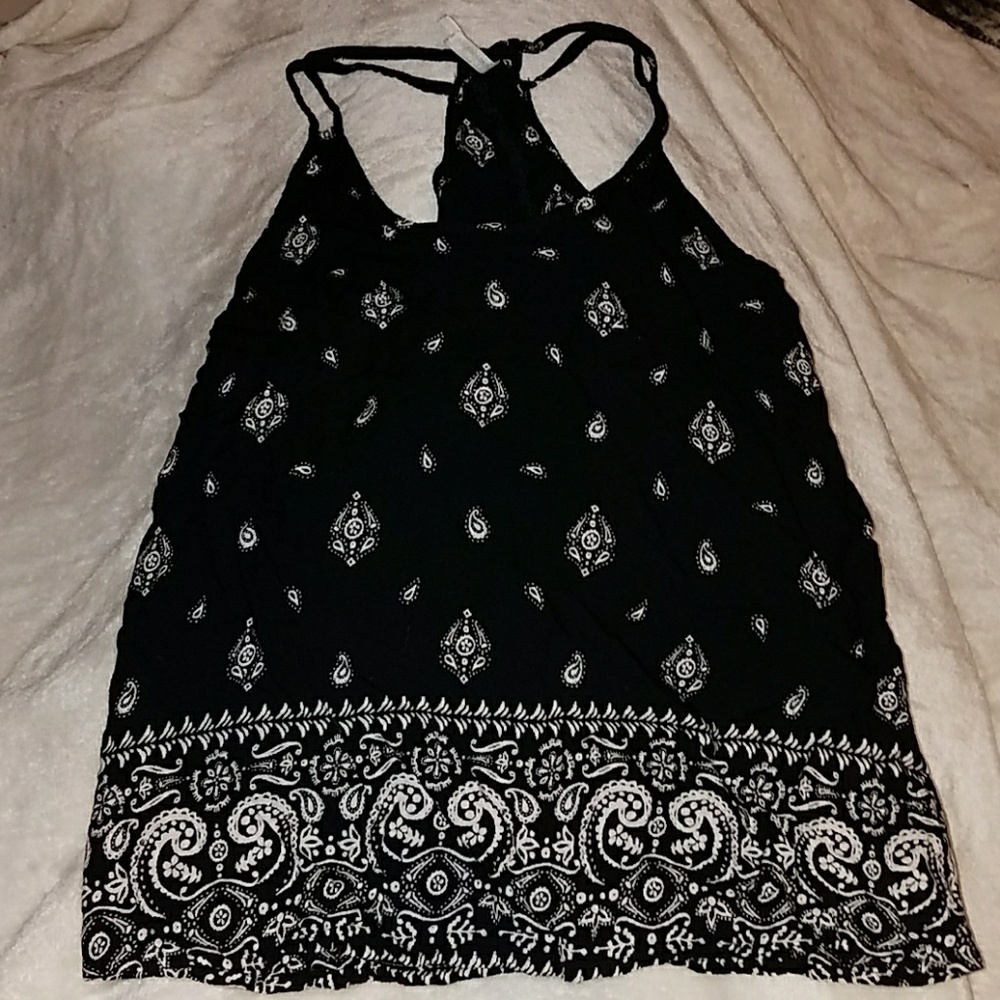 Black and white tank top