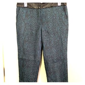 Tibi Textured Snake Print Pants