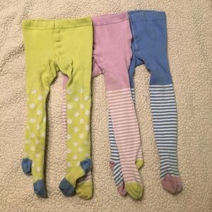 Baby Boden set of 3 tights 12-24mo