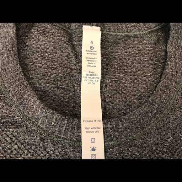 Lululemon Swiftly Long Sleeve-Heathered Black, 6 - Picture 6 of 7