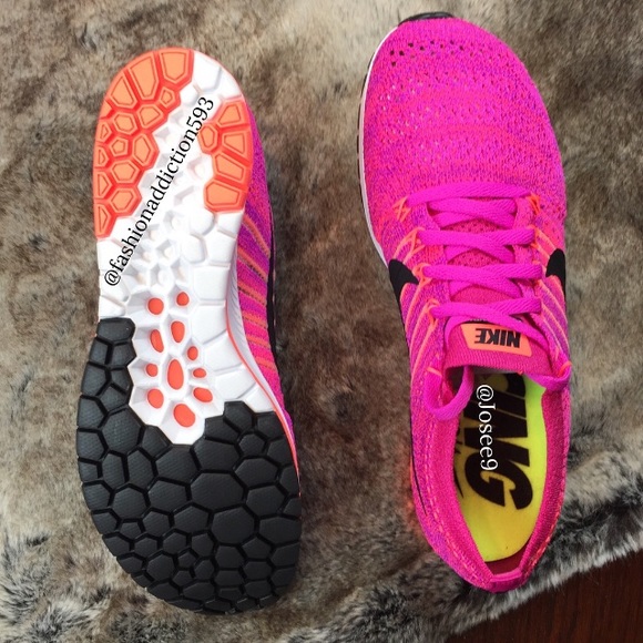 Nike Zoom Flyknit Streak Women's Pink white shoes - Picture 3 of 4