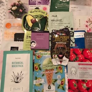 5 assorted NEW facial masks