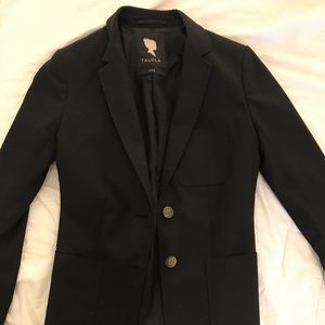 Talula women's blazer with gold buttons