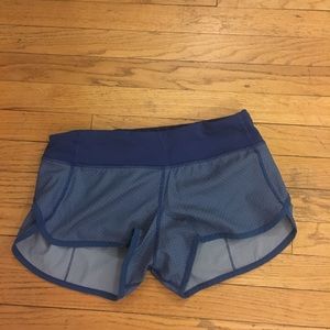 lululemon speed shorts! barely worn, size 6