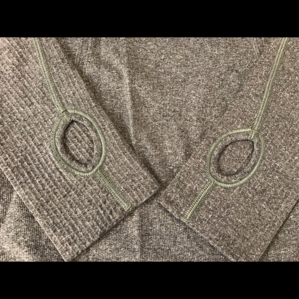 Lululemon Swiftly Long Sleeve-Heathered Black, 8 - Picture 4 of 7