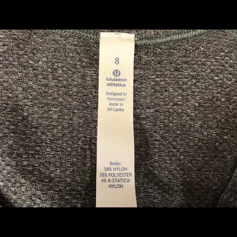 Lululemon Swiftly Long Sleeve-Heathered Black, 8 - Picture 6 of 7