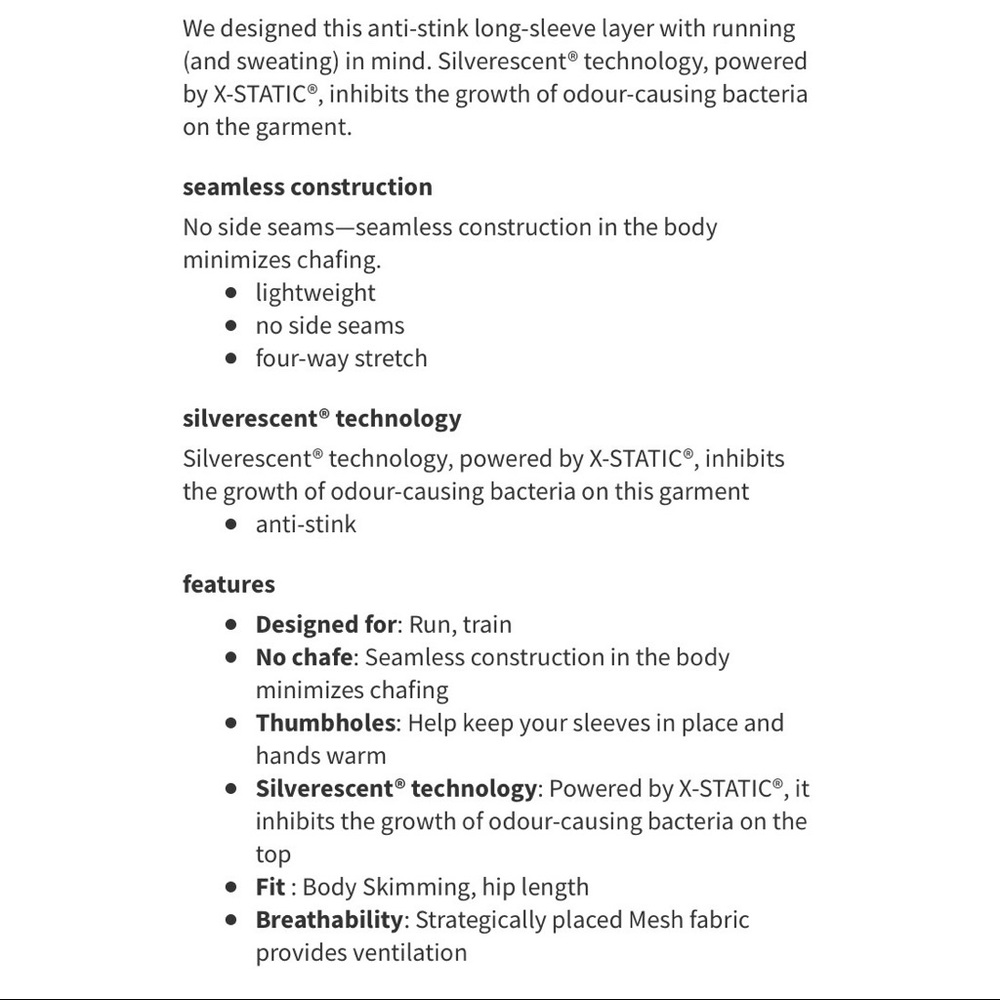 Lululemon Swiftly Long Sleeve-Heathered Black, 8 - Picture 7 of 7