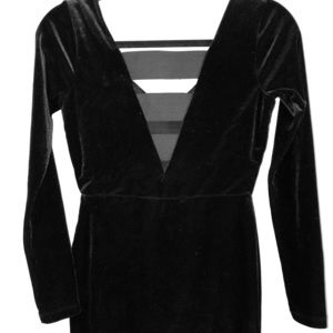 Velvet BCBG mini dress long sleeved