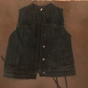 Free people denim vest