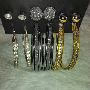 5 pair Chocker and 6 pair Earring set