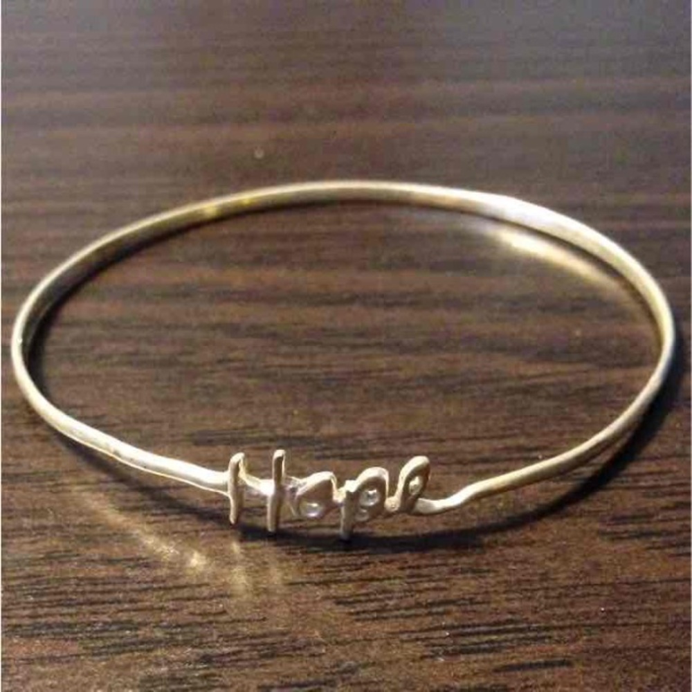Sterling Silver "Hope" Bracelet