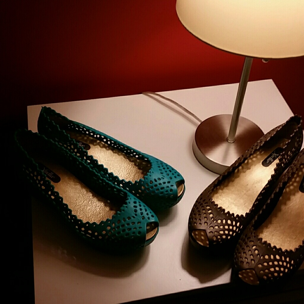 Jelly platform open toe shoes