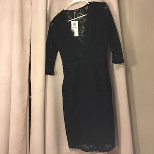Black lace dress