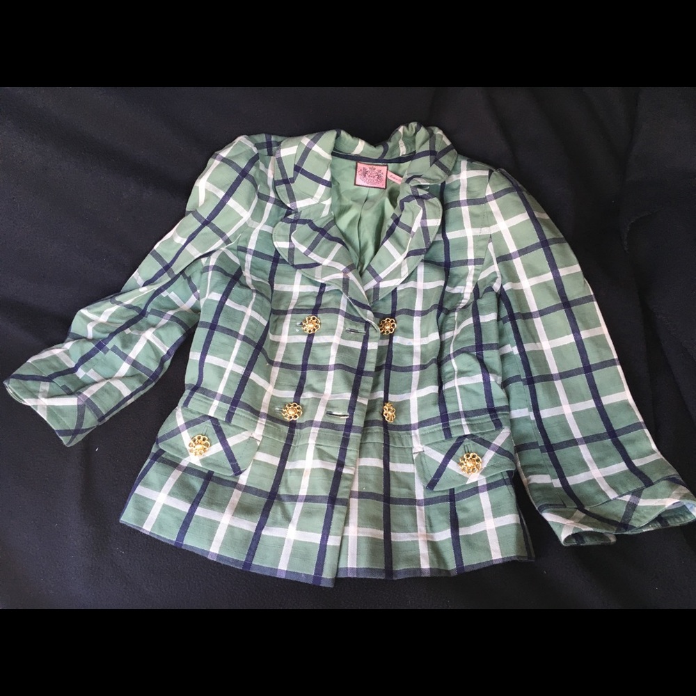Juicy Couture Plaid Blazer