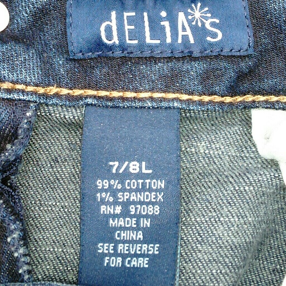 Delias Morgan Straight Leg Skinny Jeans Size 7/8 - Picture 5 of 8