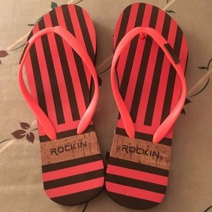 Rockin Flip Flops Size 8