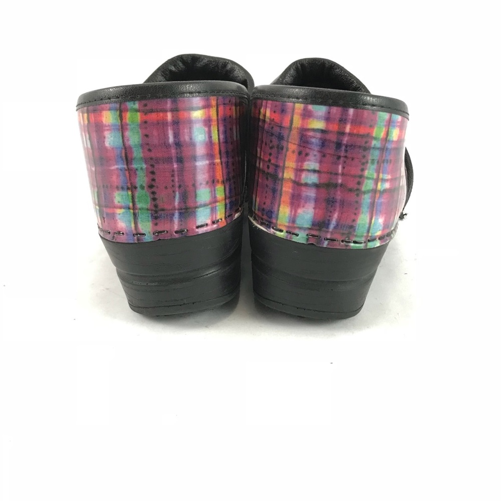 Sanita purple plaid woman’s clogs.  Size 40 - Picture 5 of 7