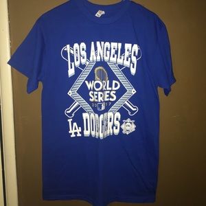 Dodgers World Series t-shirts memorabilia.