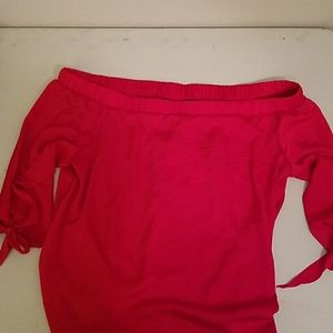 Off the shoulder women's blouse