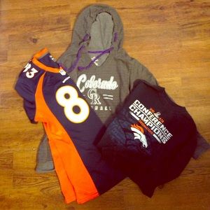 Welker jersey broncos top Rockies hoodie