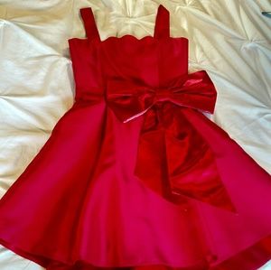Red formal dress from Annie