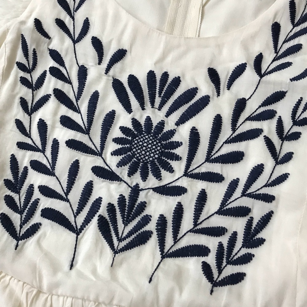 White embroidered dress