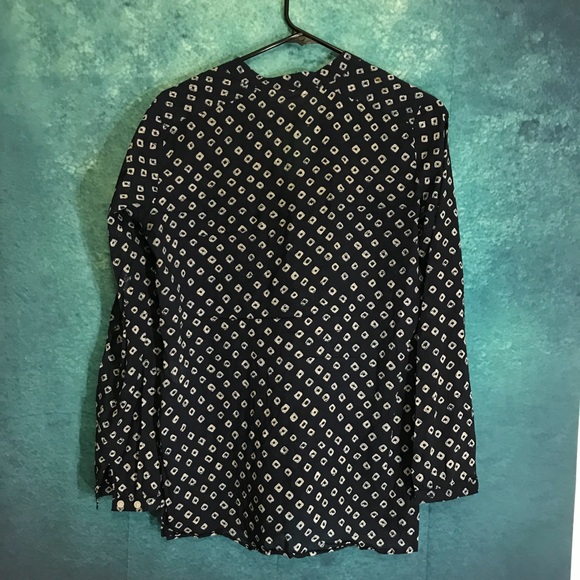 Michael kors women shirt blue polka dots size xs - Picture 6 of 6