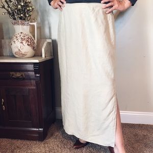 Brown linen skirt size XL