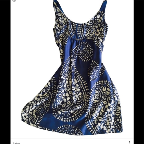 MICHAEL Michael Kors Dresses & Skirts - Michael Kors Blue Paisley Silk Dress