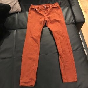 Burt orange jeans great for fall!