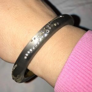 Alexis Bittar Lucite Dust Small Hinged Bangle