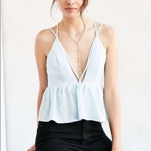 Urban outfitters babydoll peplum top