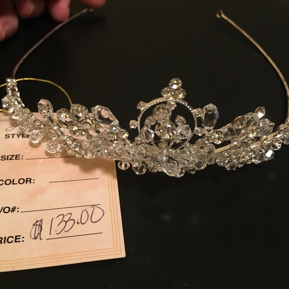 **SALE** Beaded Crystal Tiara
