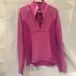Lululemon Pink Sz 6 reversible half zip jacket