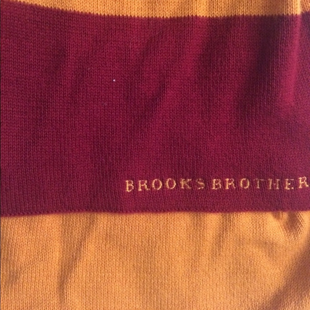 Red and gold USC colors brooks brothers scarf
