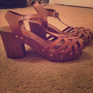 Topshop block heel shoe