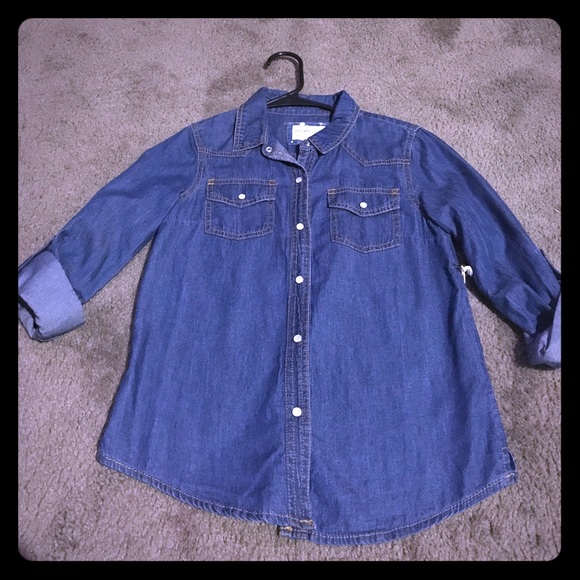 Denim Button Down Shirt - Picture 1 of 1