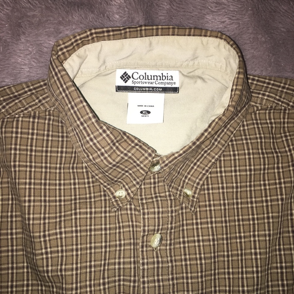 Columbia Long Sleeve Plaid Button Down