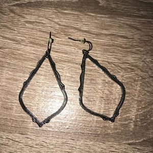gunmetal kendra scott earrings