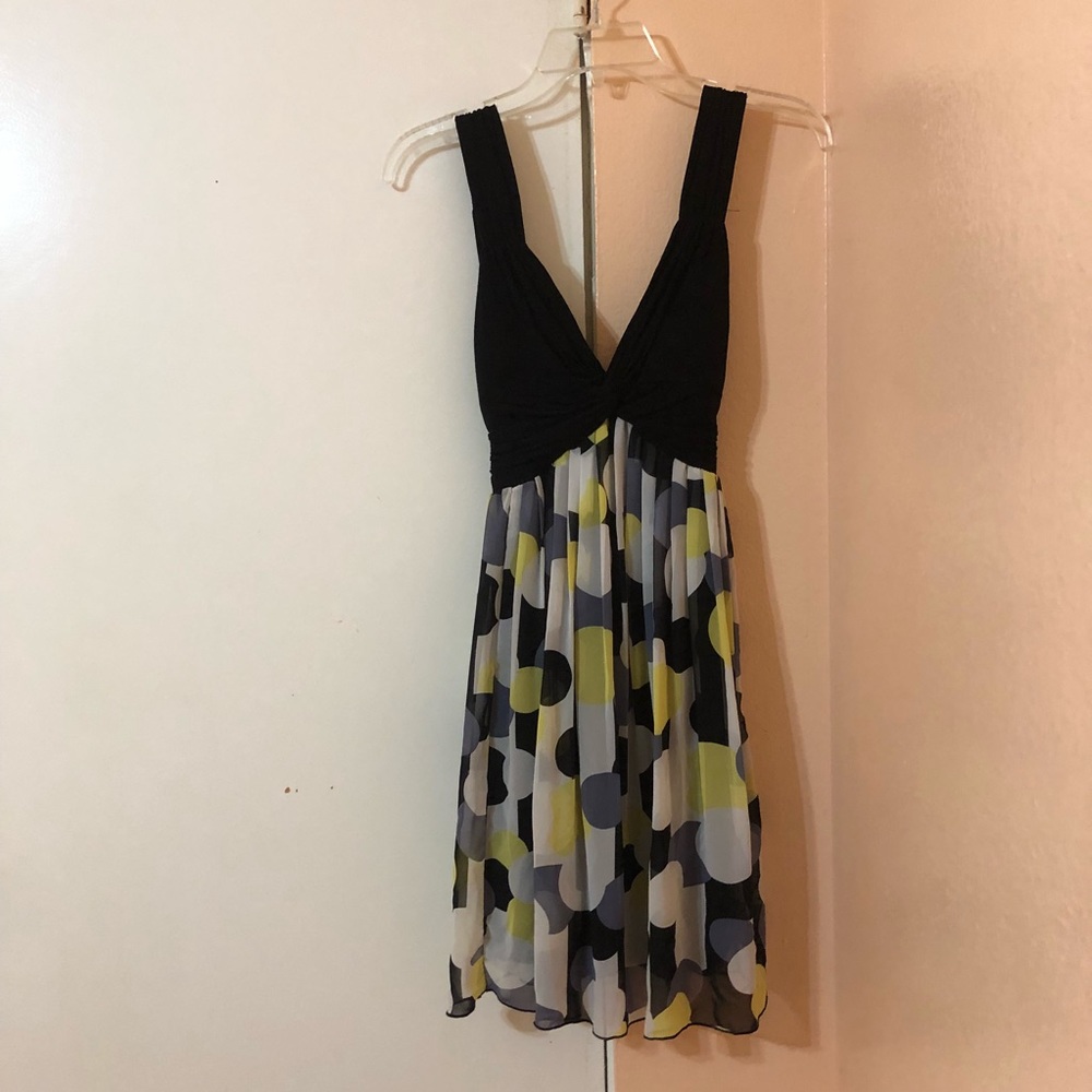 Dress with a busty top and flowy bottom