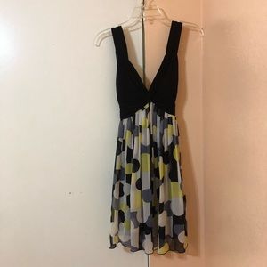 Dress with a busty top and flowy bottom