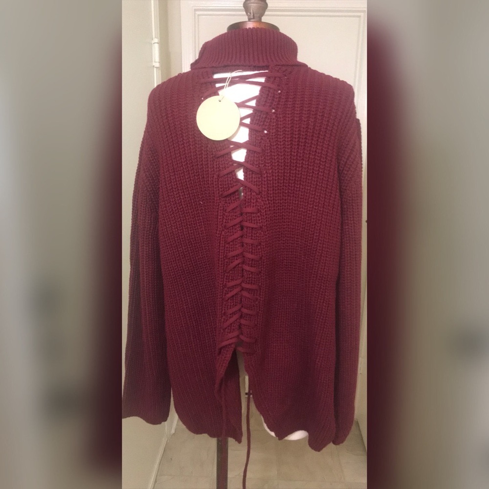 Skyline Lace Up Sweater - Picture 6 of 8