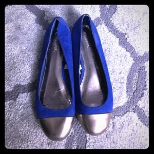 Electric blue flats