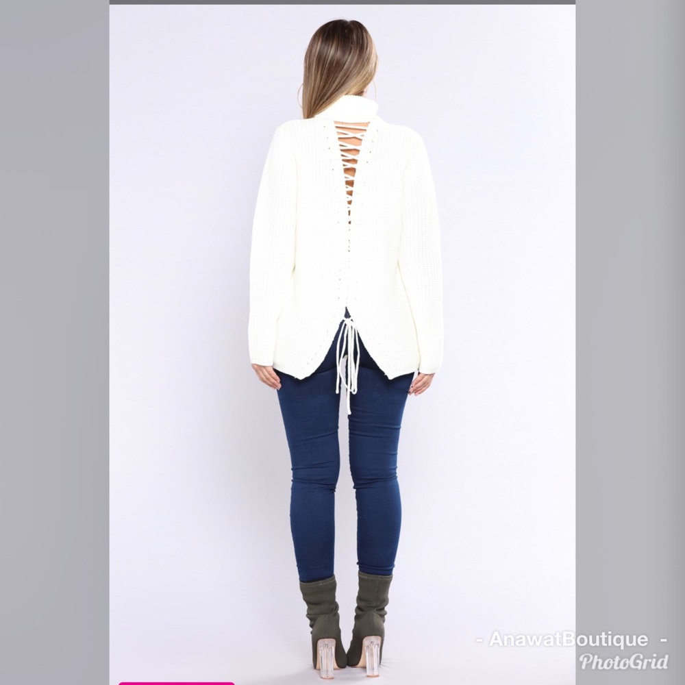 Skyline Lace Up Sweater - Picture 3 of 8