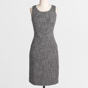 J. Crew Factory Tweed Suiting Sheath Dress, Sz 0