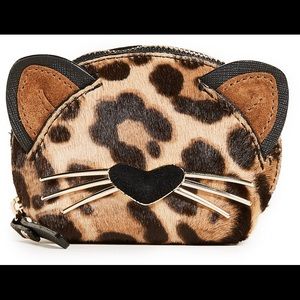 New Kate Spade Run Wild Leopard-Print Coin Purse