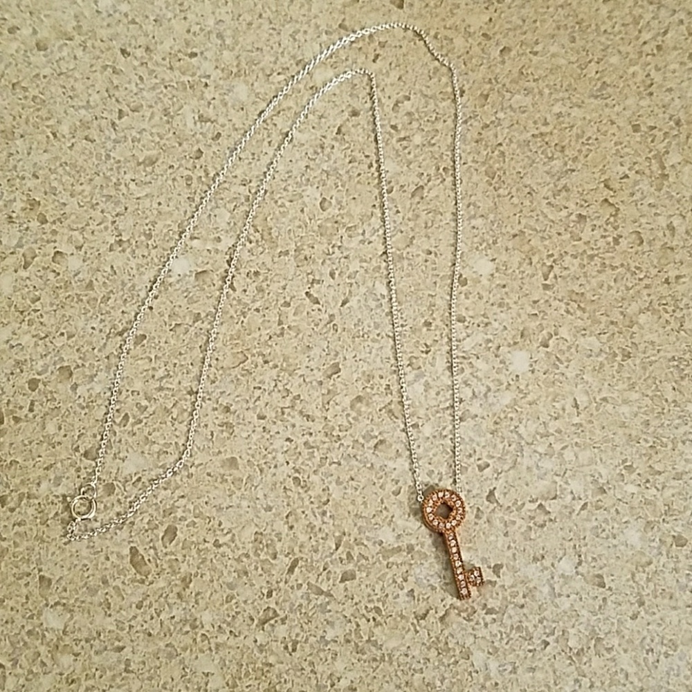 Dainty key to my heart necklace