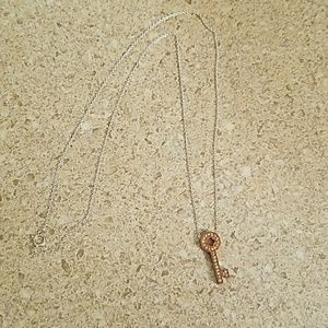 Dainty key to my heart necklace